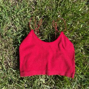 Red Sparkly Tank Top